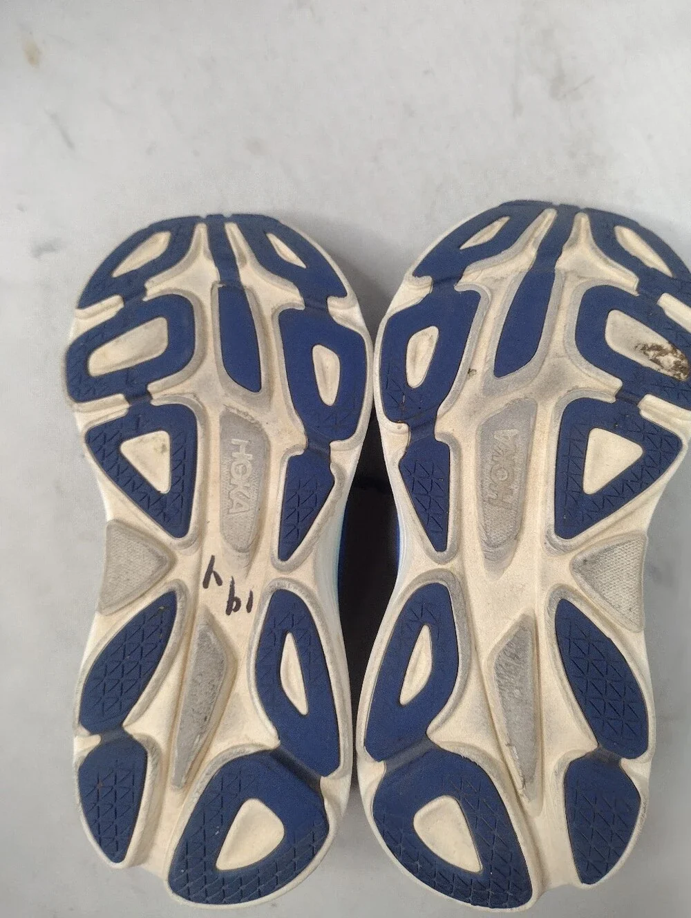 Hoka One One Bondi 8 Womens 8B Running Sneakers Shoes 7.5 B Blue B12
